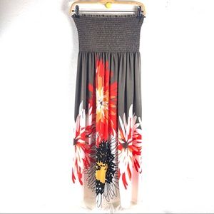 808 Wearz Hawaiian Strapless Dress Small/Med